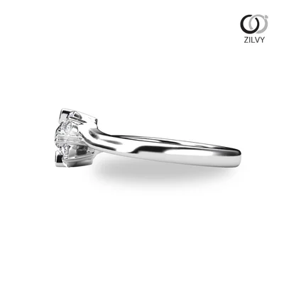 แหวนเพชรผู้หญิง รุ่น GR1412 - มุมข้าง