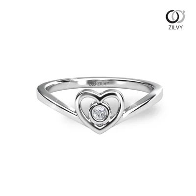 แหวนเพชรผู้หญิง รุ่น GR1424 - มุมบน