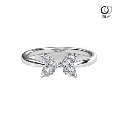 แหวนเพชรผู้หญิง รุ่น GR1429 - มุมหน้า