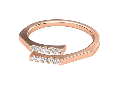 แหวนเพชรผู้หญิง รุ่น GR1432 - มุมเปอร์สเปกทีฟ