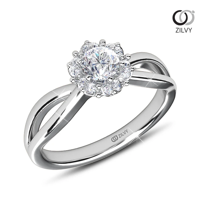 แหวนเพชร Rosette Aura