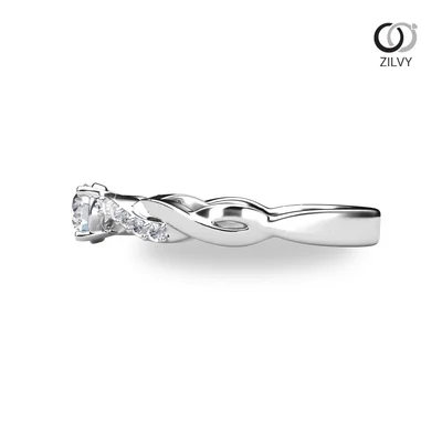 แหวนเพชรผู้หญิง รุ่น GR1477 - มุมข้าง