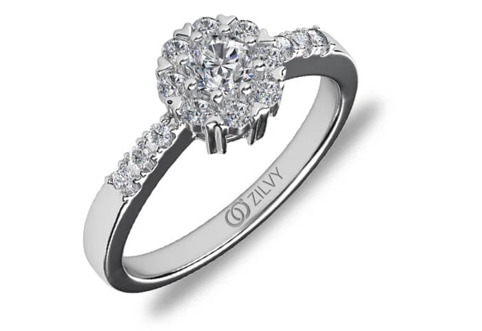 แหวนเพชร Giselle Halo