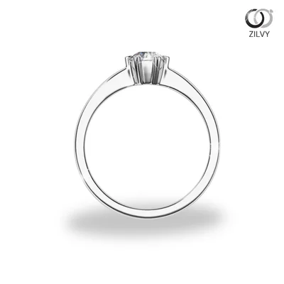 แหวนเพชรผู้หญิง รุ่น GR192 - มุมหน้า