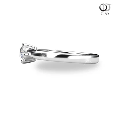 แหวนเพชรผู้หญิง รุ่น GR192 - มุมข้าง