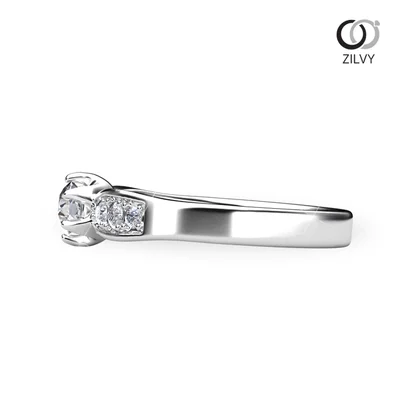 แหวนเพชรผู้หญิง รุ่น GR211 - มุมข้าง