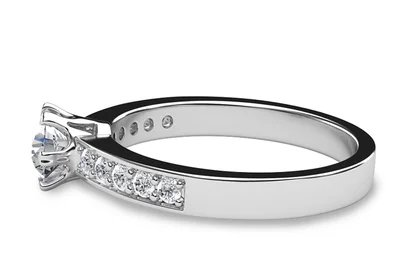 แหวนเพชรผู้หญิง รุ่น GR231 - มุมข้าง