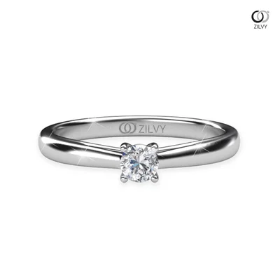 แหวนเพชรผู้หญิง รุ่น GR268 - มุมบน