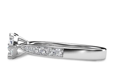 แหวนเพชรผู้หญิง รุ่น GR281 - มุมข้าง