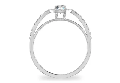 แหวนเพชรผู้หญิง รุ่น GR284 - มุมหน้า