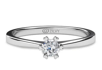 แหวนเพชรผู้หญิง รุ่น GR286 - มุมบน