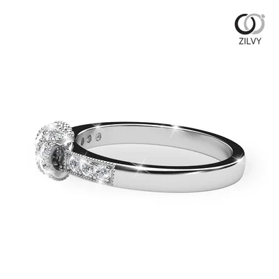 แหวนเพชรผู้หญิง รุ่น GR287 - มุมข้าง