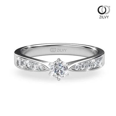 แหวนเพชรผู้หญิง รุ่น GR293 - มุมบน