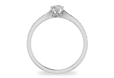 แหวนเพชรผู้หญิง รุ่น GR296 - มุมหน้า