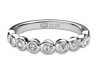 แหวนเพชรผู้หญิง รุ่น GR297 - มุมบน