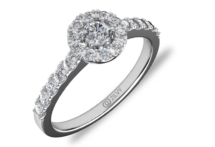 แหวนเพชร Ember Halo