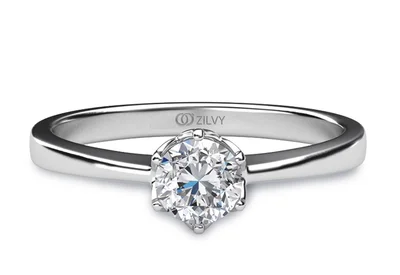 แหวนเพชรผู้หญิง รุ่น GR303 - มุมบน