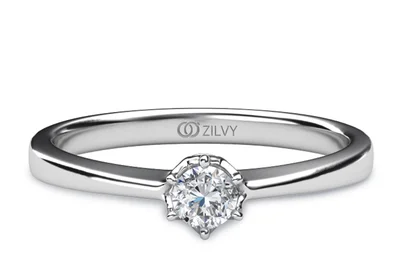 แหวนเพชรผู้หญิง รุ่น GR307 - มุมบน