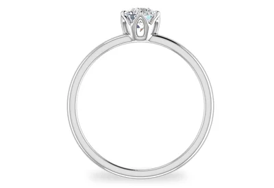 แหวนเพชรผู้หญิง รุ่น GR313 - มุมหน้า