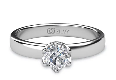 แหวนเพชรผู้หญิง รุ่น GR313 - มุมบน