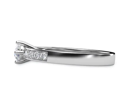 แหวนเพชรผู้หญิง รุ่น GR314 - มุมข้าง