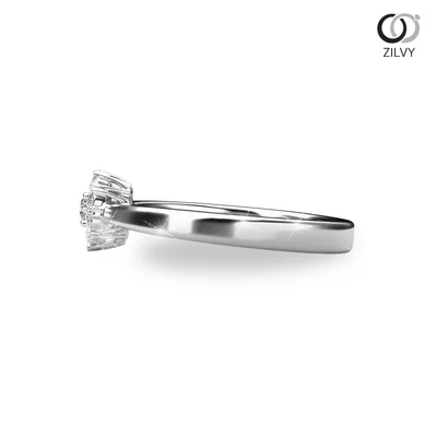 แหวนเพชรผู้หญิง รุ่น GR316 - มุมข้าง