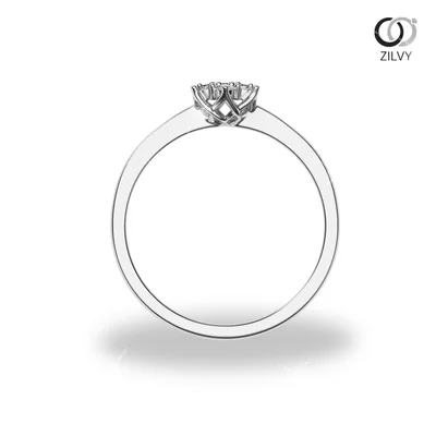 แหวนเพชรผู้หญิง รุ่น GR319 - มุมบน