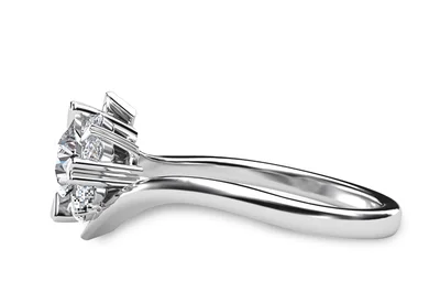 แหวนเพชรผู้หญิง รุ่น GR332 - มุมข้าง