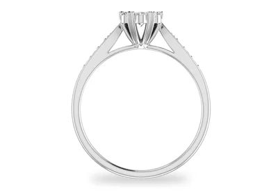 แหวนเพชรผู้หญิง รุ่น GR333 - มุมหน้า