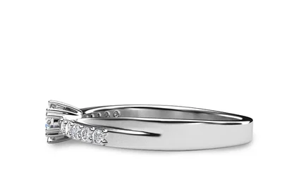 แหวนเพชรผู้หญิง รุ่น GR341 - มุมข้าง