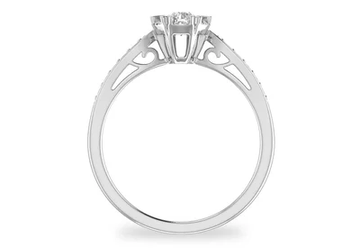 แหวนเพชรผู้หญิง รุ่น GR348 - มุมหน้า