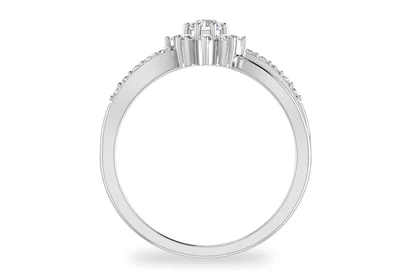 แหวนเพชรผู้หญิง รุ่น GR349 - มุมหน้า