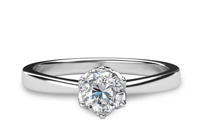 แหวนเพชรผู้หญิง รุ่น GR355 - มุมบน