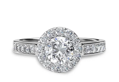 แหวนเพชรผู้หญิง รุ่น GR362 - มุมบน