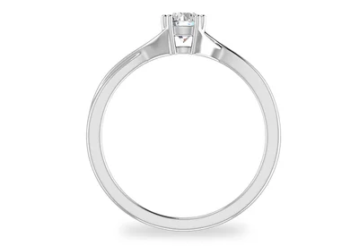 แหวนเพชรผู้หญิง รุ่น GR364 - มุมหน้า