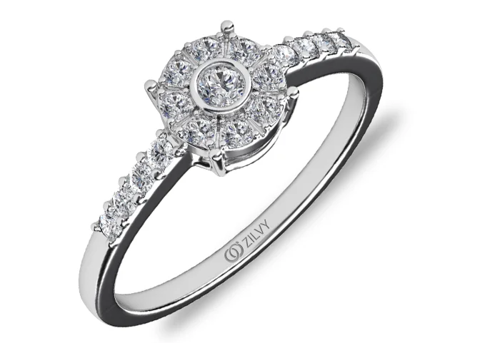 แหวนเพชร Celine Halo