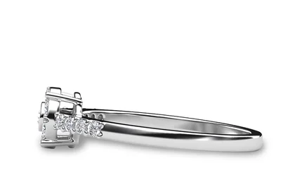 แหวนเพชรผู้หญิง รุ่น GR367 - มุมข้าง