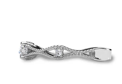 แหวนเพชรผู้หญิง รุ่น GR370 - มุมข้าง