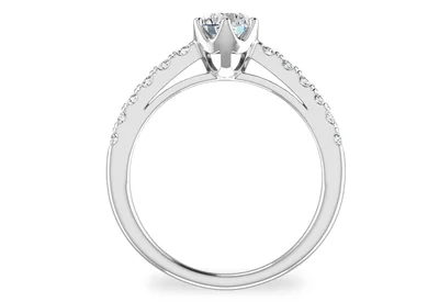 แหวนเพชรผู้หญิง รุ่น GR381 - มุมหน้า