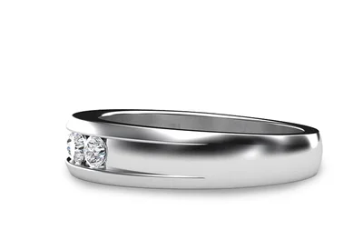 แหวนเพชรผู้หญิง รุ่น GR382 - มุมข้าง