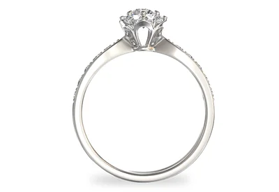 แหวนเพชรผู้หญิง รุ่น GR384 - มุมหน้า