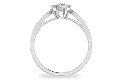 แหวนเพชรผู้หญิง รุ่น GR386 - มุมหน้า