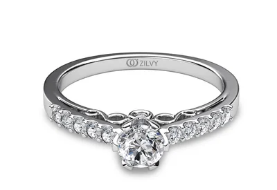 แหวนเพชรผู้หญิง รุ่น GR387 - มุมบน