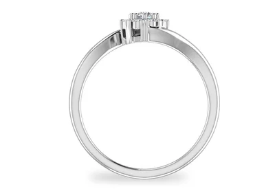 แหวนเพชรผู้หญิง รุ่น GR392 - มุมหน้า