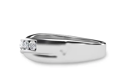 แหวนเพชรผู้หญิง รุ่น GR397 - มุมข้าง