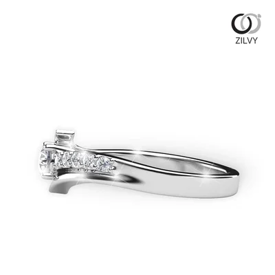 แหวนเพชรผู้หญิง รุ่น GR399 - มุมข้าง