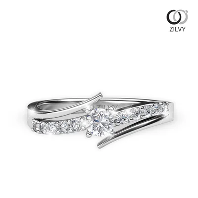 แหวนเพชรผู้หญิง รุ่น GR399 - มุมบน