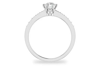 แหวนเพชรผู้หญิง รุ่น GR411 - มุมหน้า