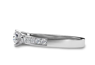 แหวนเพชรผู้หญิง รุ่น GR411 - มุมข้าง