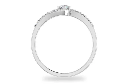 แหวนเพชรผู้หญิง รุ่น GR414 - มุมหน้า